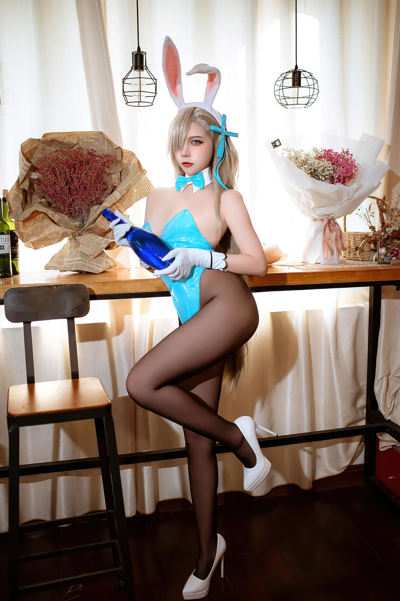 二佐Nisa - 蔚蓝档案 一之濑明日奈 兔女郎-erohere23.webp